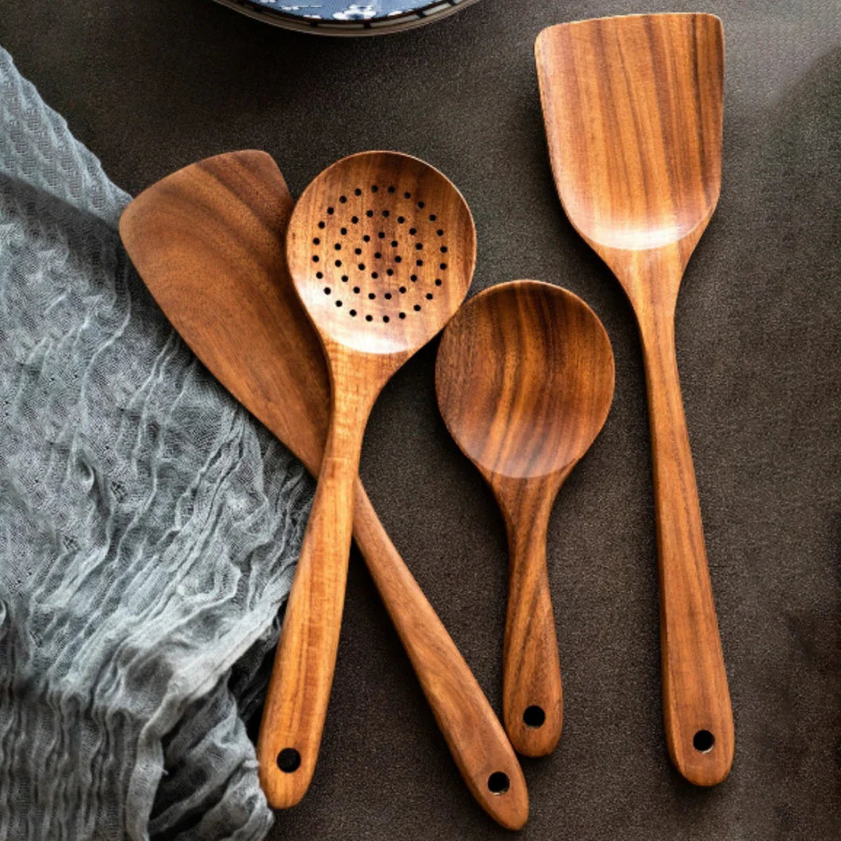 Wooden kitchen utensils