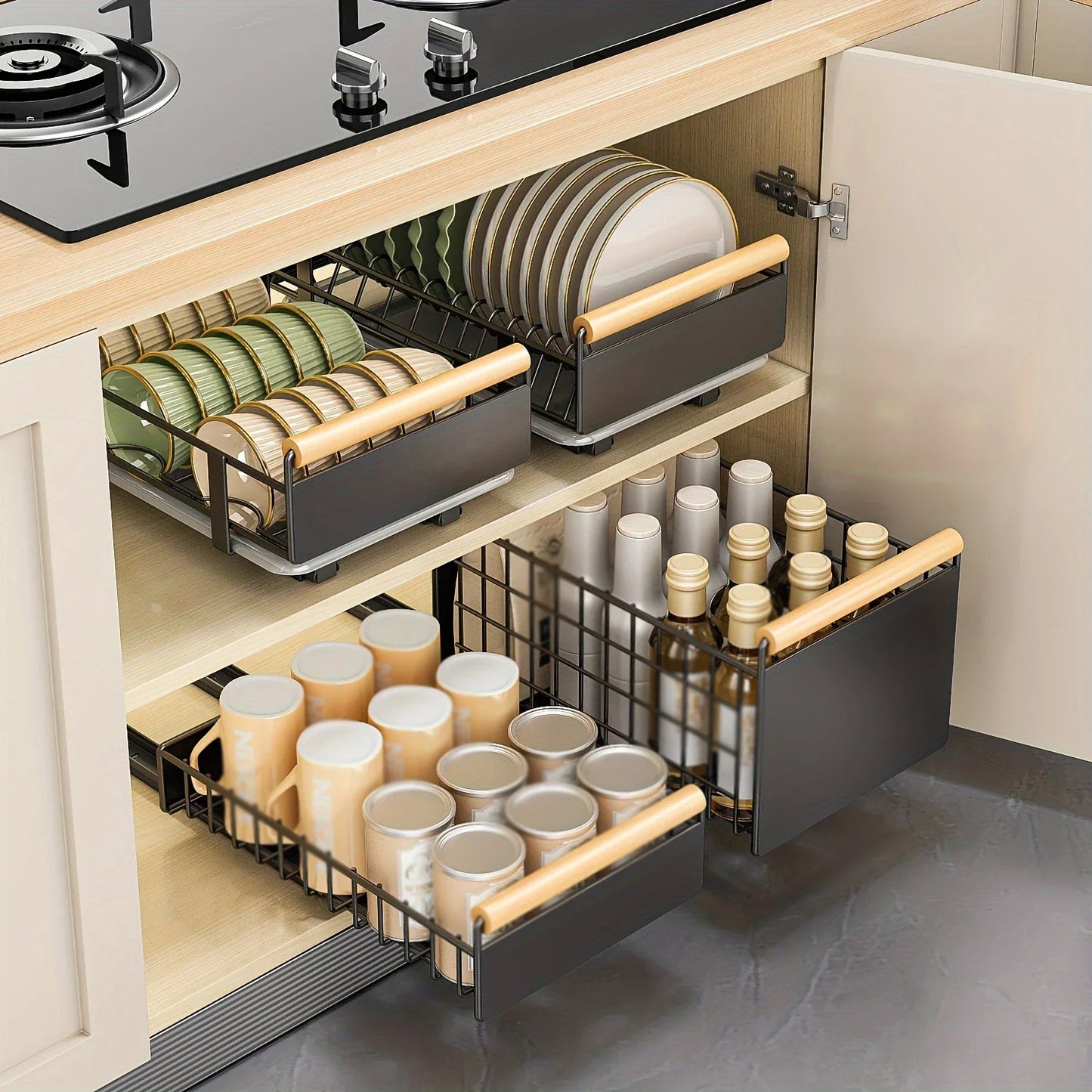 Pull-out Dish Rack