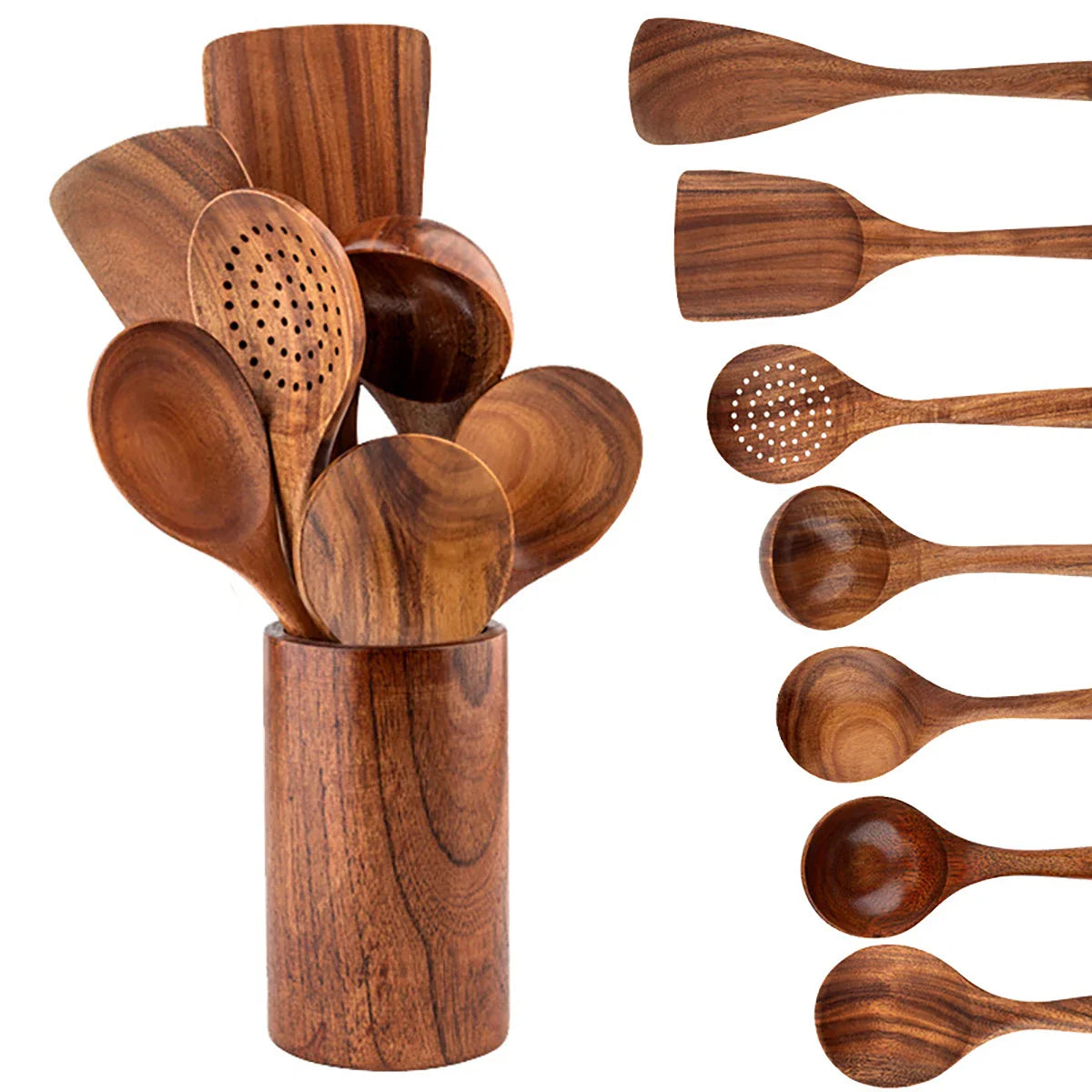 Wooden kitchen utensils